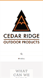 Mobile Screenshot of cedarridgeproducts.com